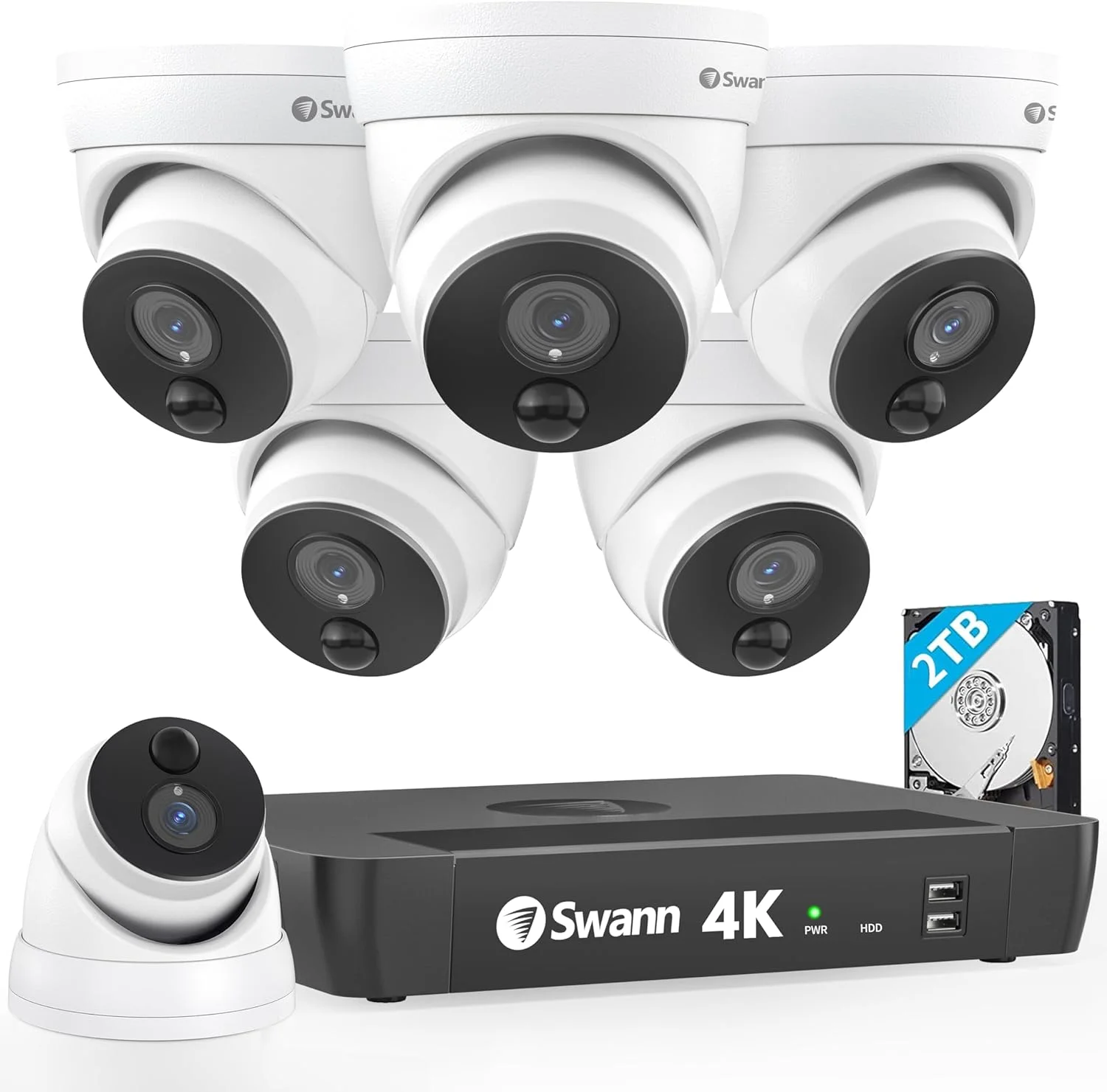 Swann 6 Camera 8 Channel 4K Ultra HD NVR Security System