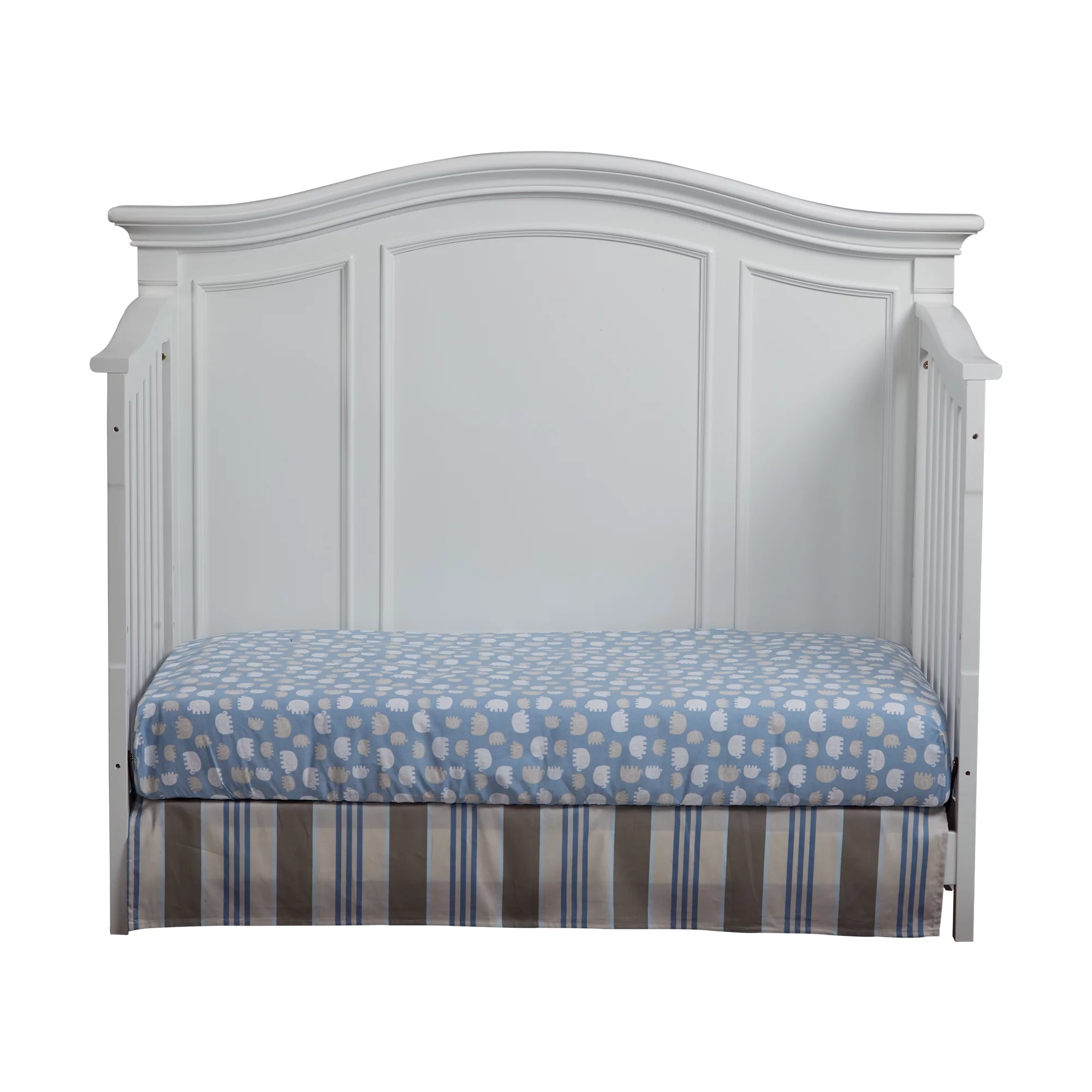 DeeHome Glendale 4-in-1 Convertible Crib Pure White