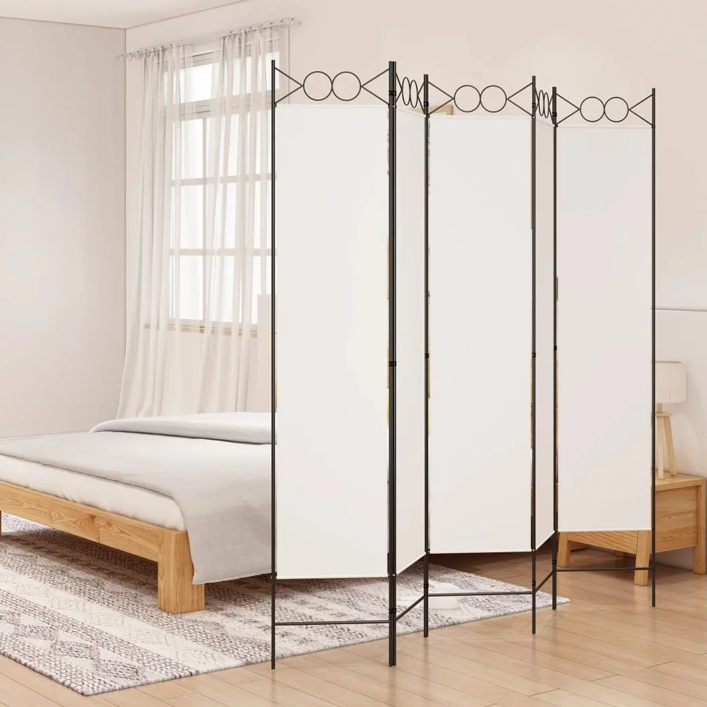 Anself 5-Panel Room Divider White 78.7
