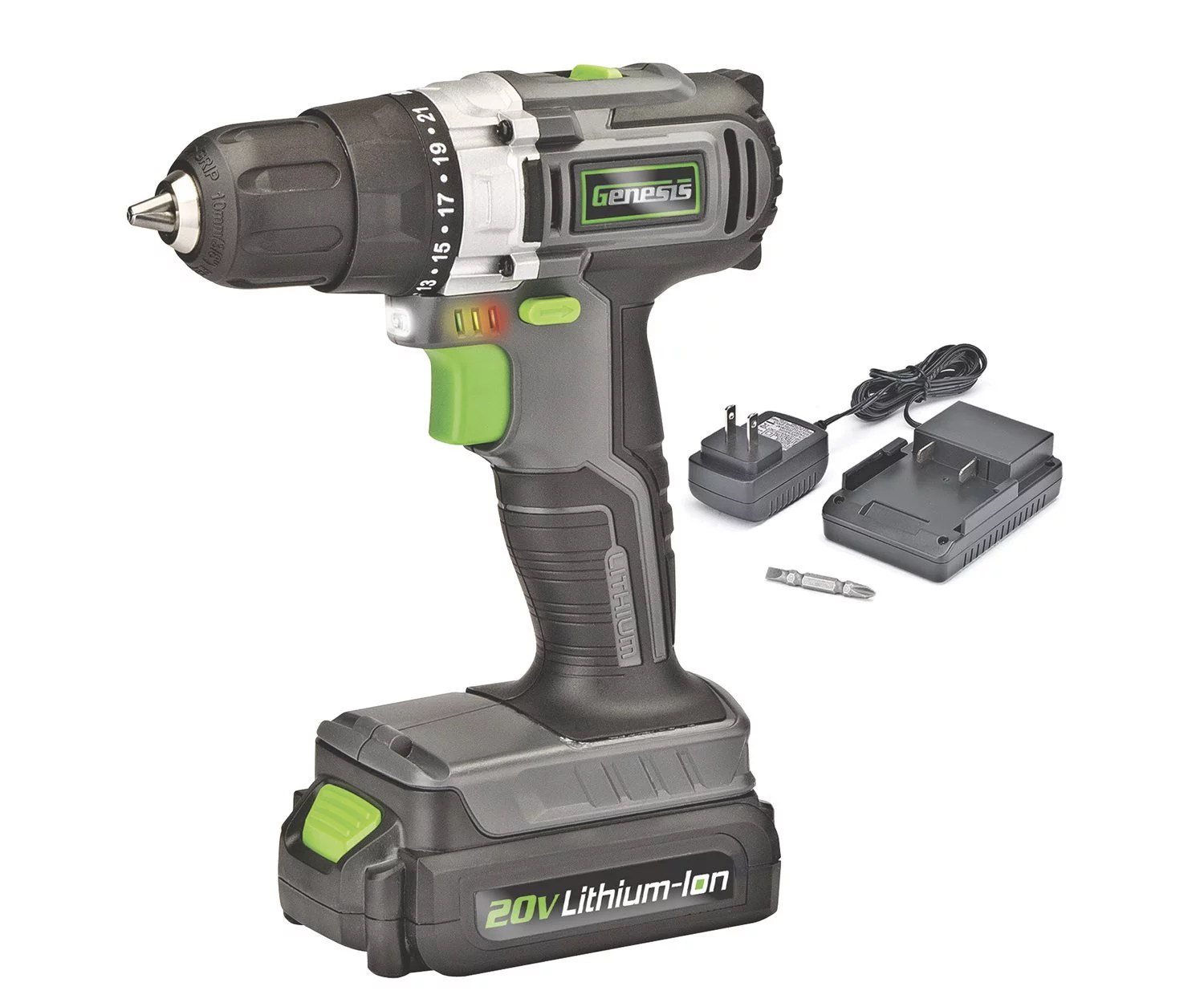 RichPower GLCD2038A Genesis 20 Volt Lithium-Ion Drill / Driver And Charger,Each