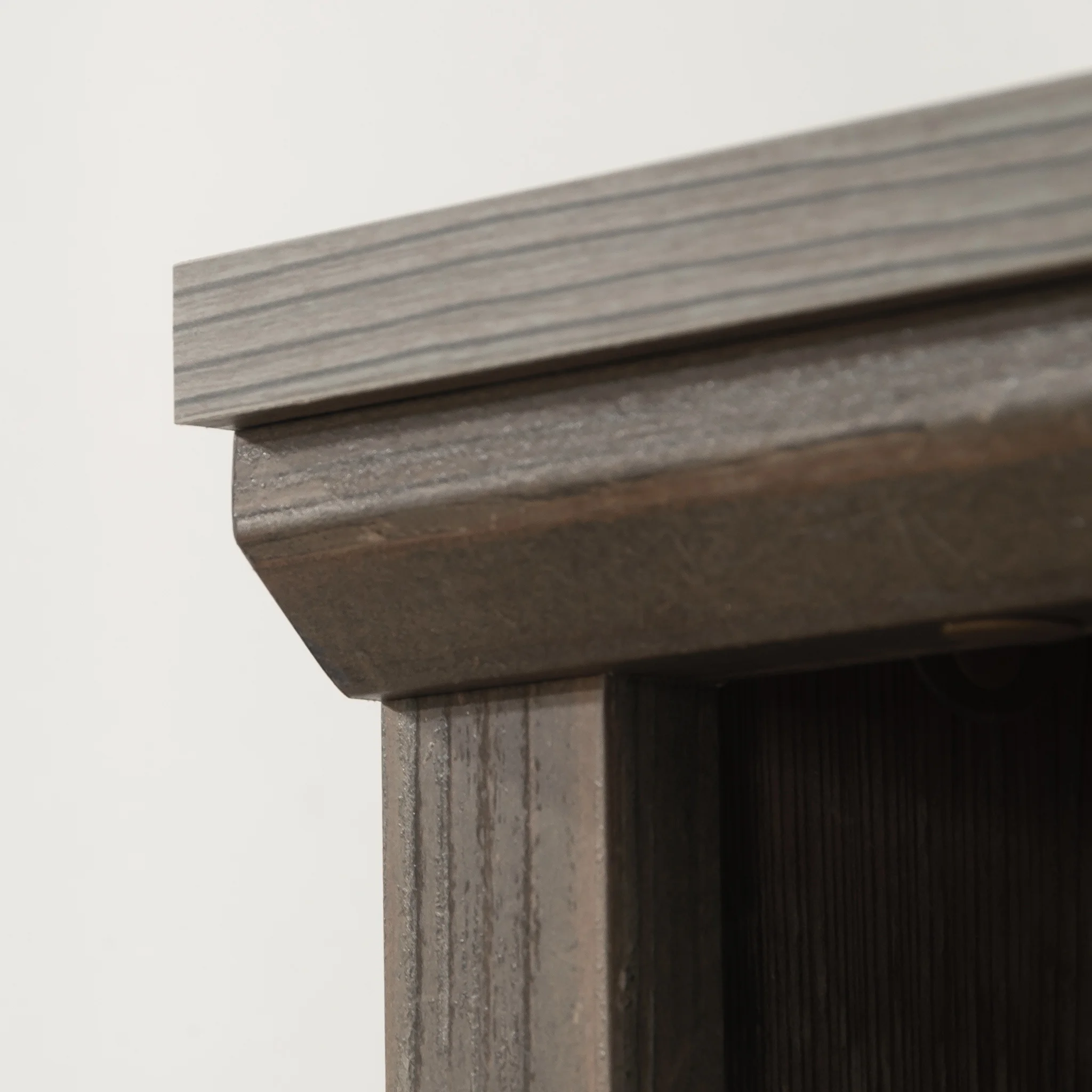 Sauder Aspen Post 5-Shelf Library Bookcase Bookcase, Pebble Pine Finish