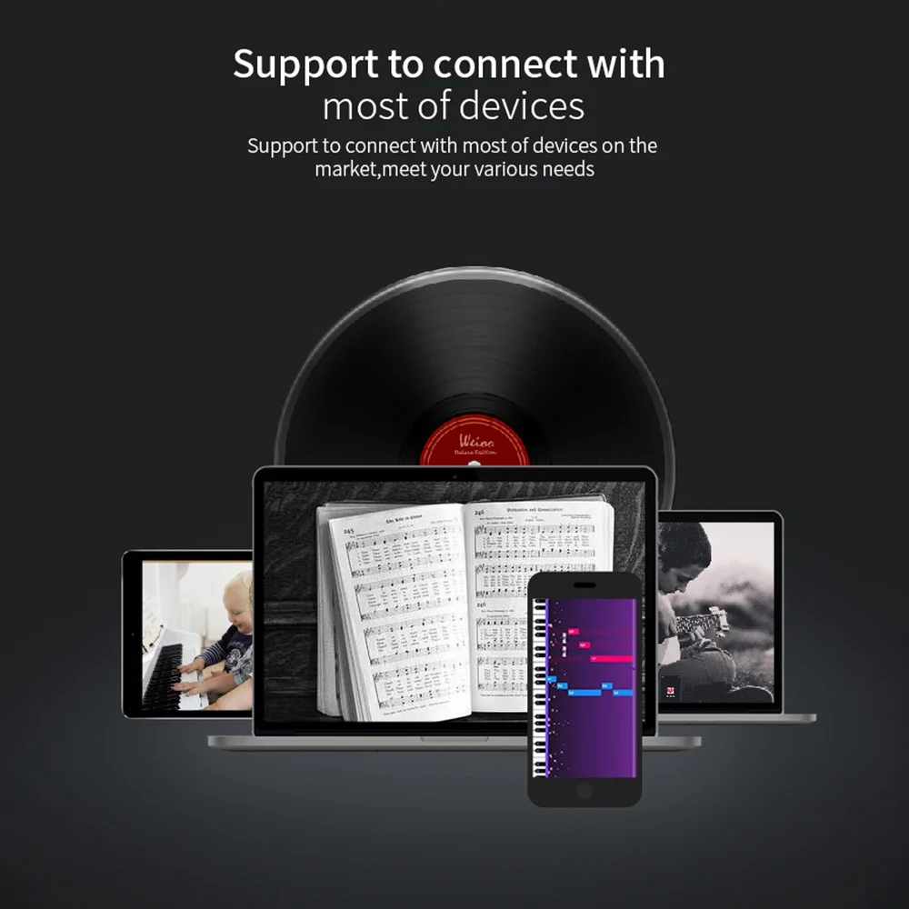 Pristin Electronic Piano,88 Key Portable Function Piano Silicone Portable Piano MIDI Piano No Piano Handroll Professional Nebublu Piano Piano