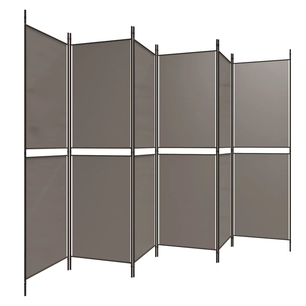 Anself 6-Panel Room Divider Anthracite 118.1