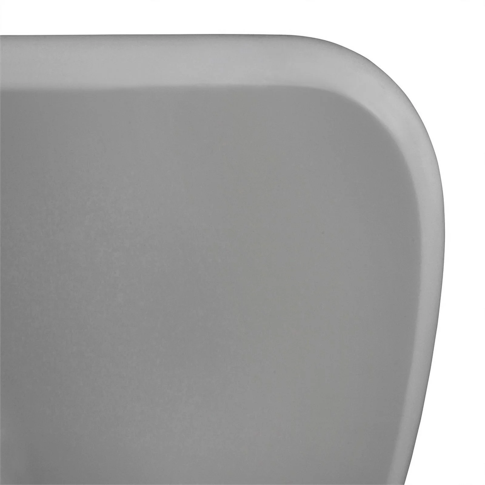 Pemberly Row Modern Triangle Wooden Glass Top Coffee Table in Grey