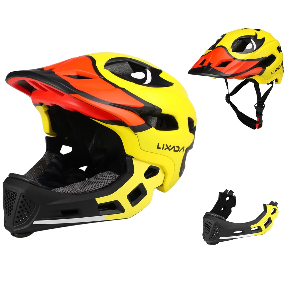 Lixada Children Sports Safety Helmet, Detachable Full Face Helmet for Roller Skating and Cycling, Cycling Equipment