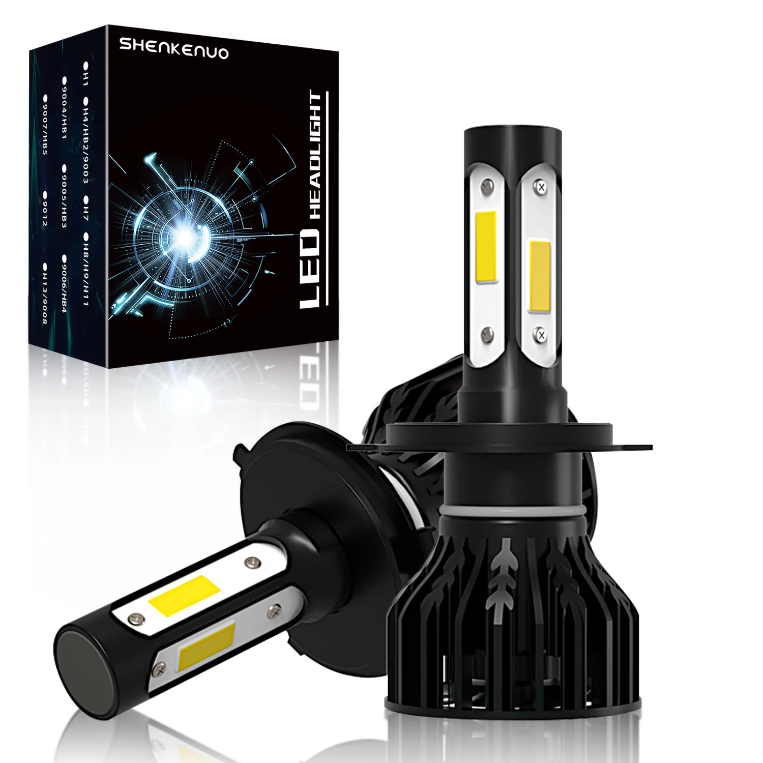 For Suzuki Grand Vitara 2001-2005 LED Headlight Bulbs,9003/H4 High beam and Low Beam Bulbs,Pack of 2