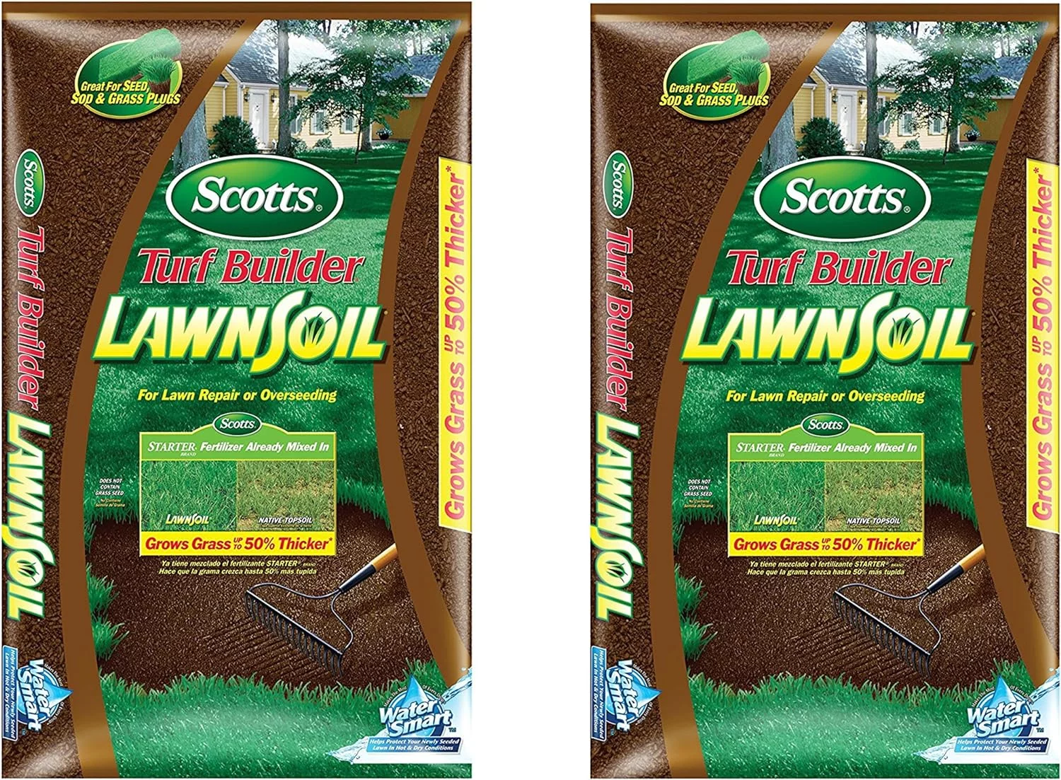 Scotts Turf Builder Lawn Soil, 1. 0-Cubic Foot (2)
