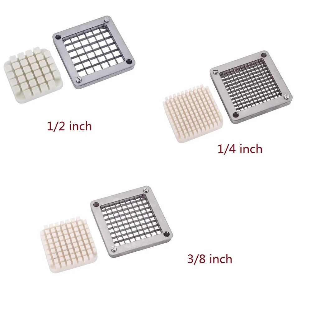 SKYSHALO Commercial Vegetable Chopper French Fry Cutter Potato Slicer Fruit Chopper, Super Value Set of Suction Feet