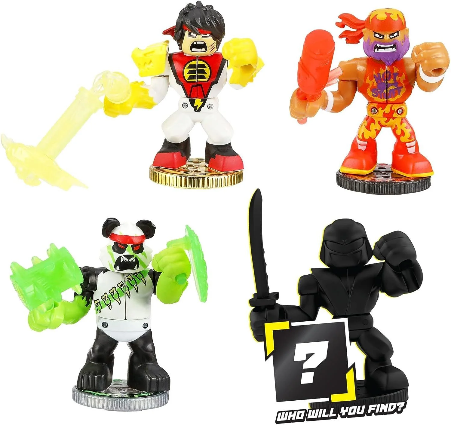 Legends of Akedo PowerStorm Warrior Collector Pack Mini Battling Action Figure 4-Pack