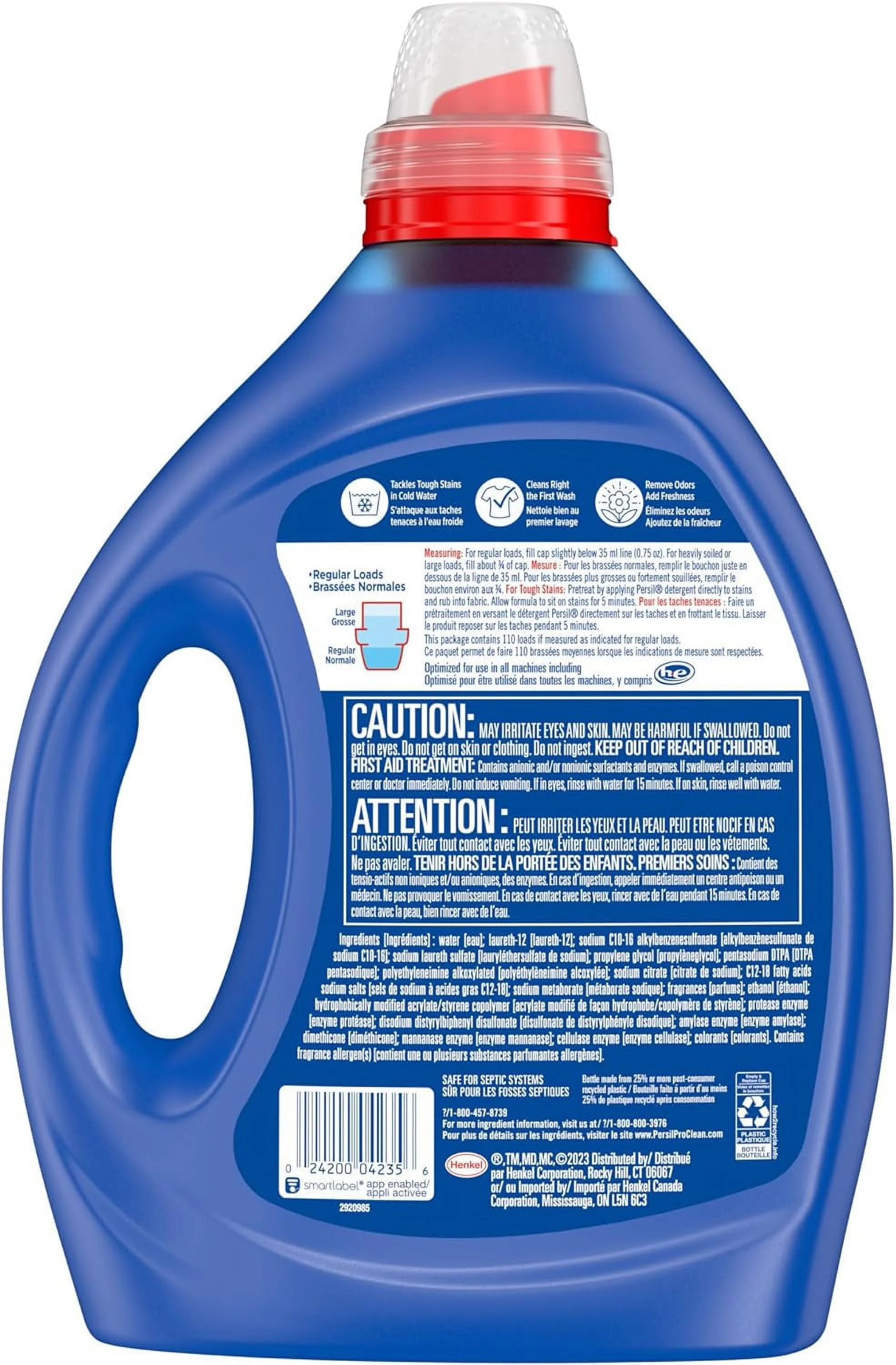 Persil Laundry Detergent Liquid, Original Scent, High Efficiency (HE), Deep Stain Removal, 2X Concentrated, 110 Loads Persil Original