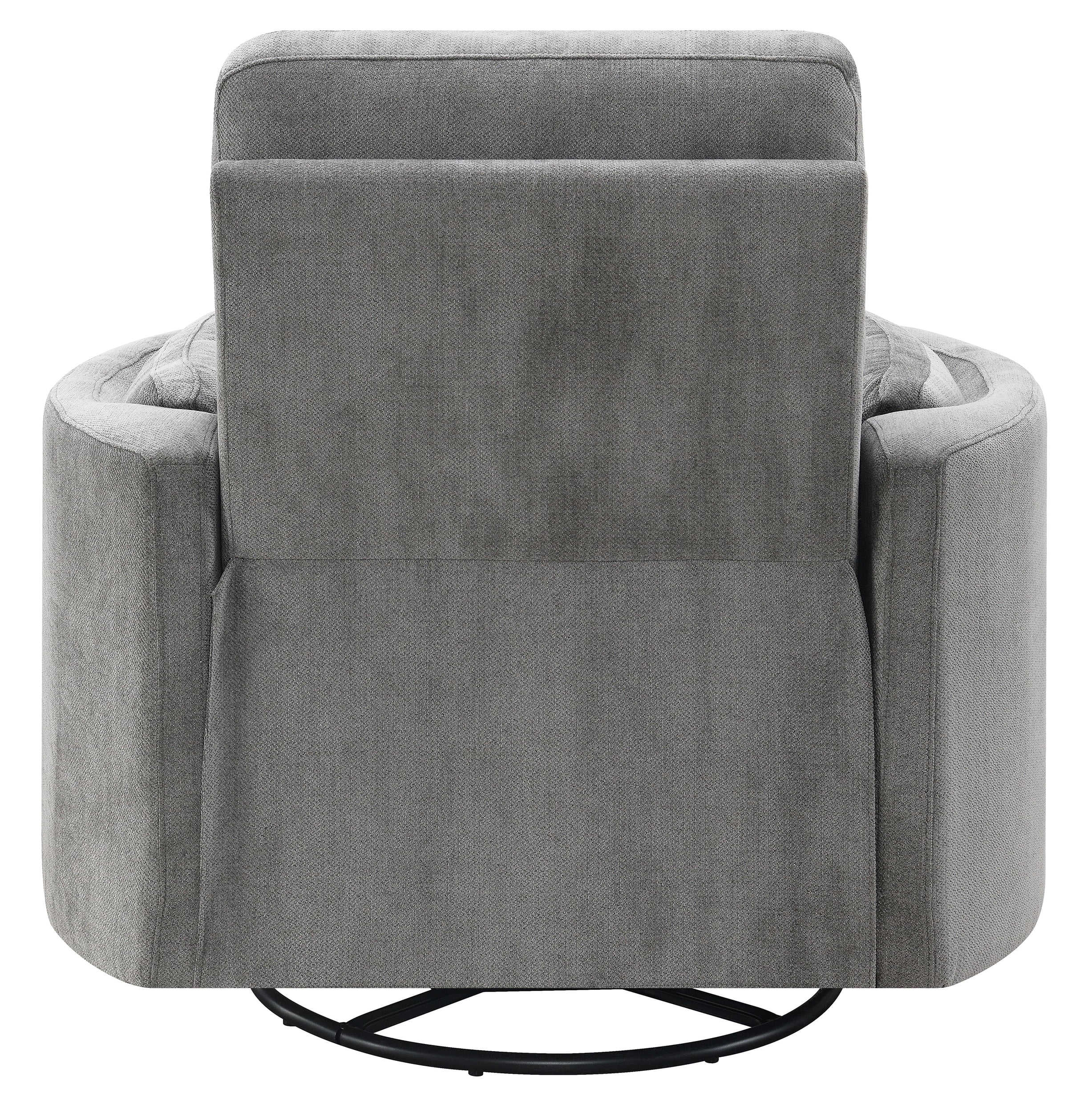 ACME Sagen Recliner W/Swivel & Glider, Charcoal Chenille