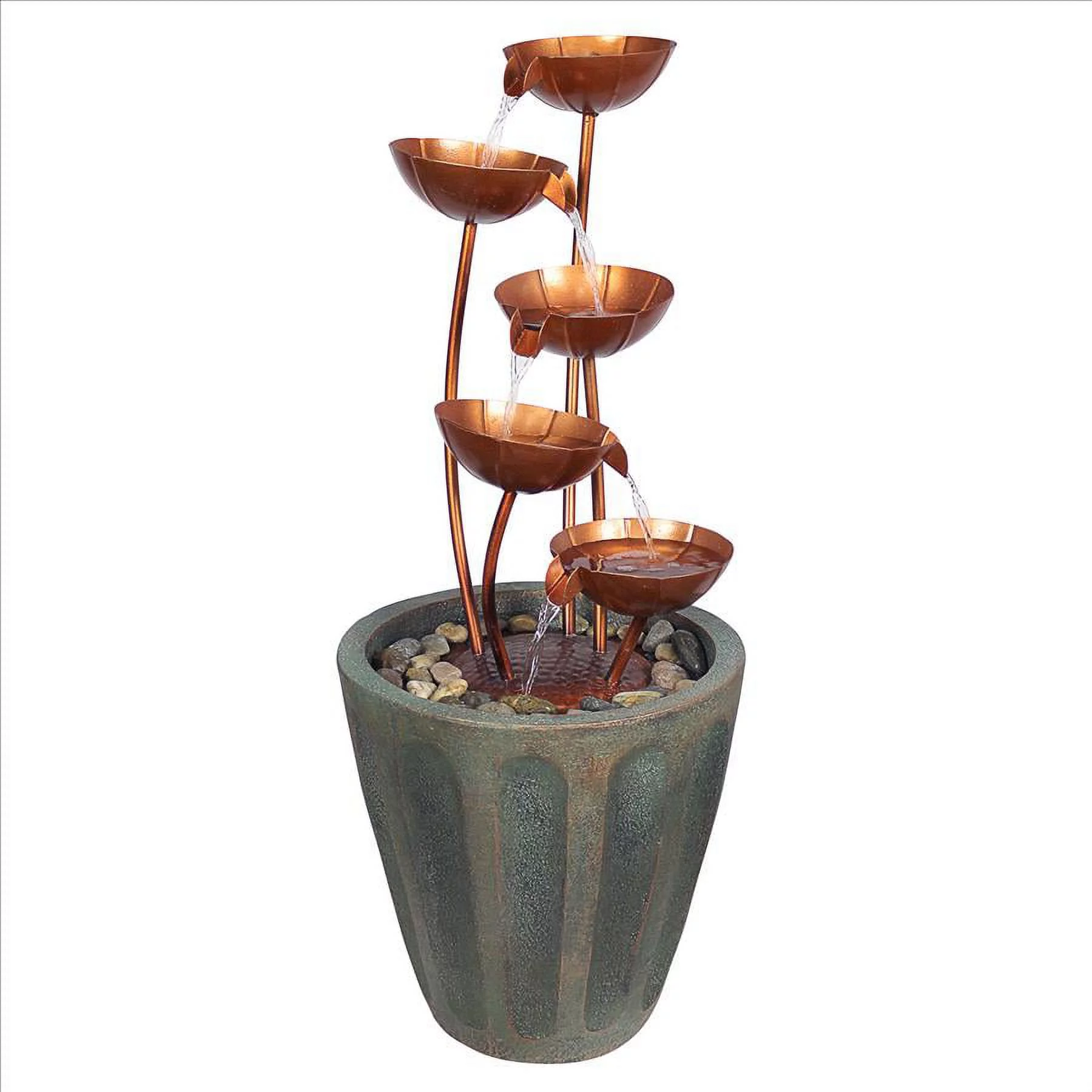 Design Toscano Copper Falls Cascading Garden Fountain