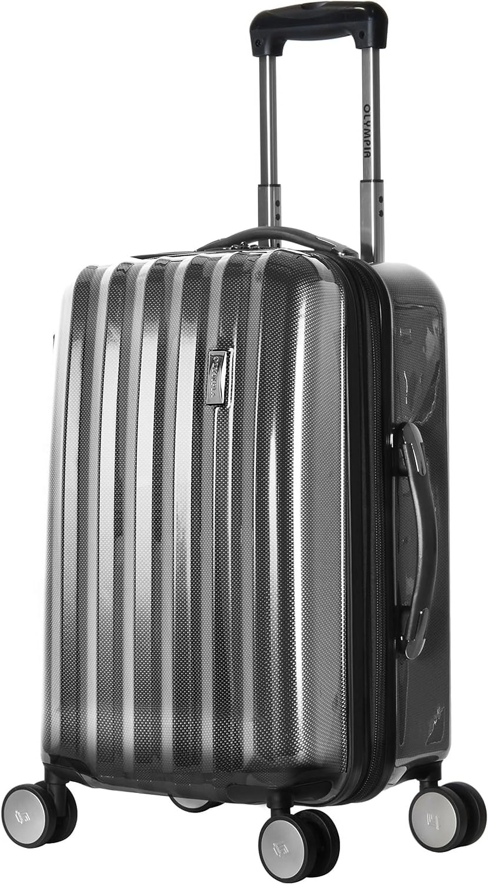 Olympia U.S.A. Luggage Titan 21 Inch Expandable Carry-On Hardside Spinner, Black, One Size