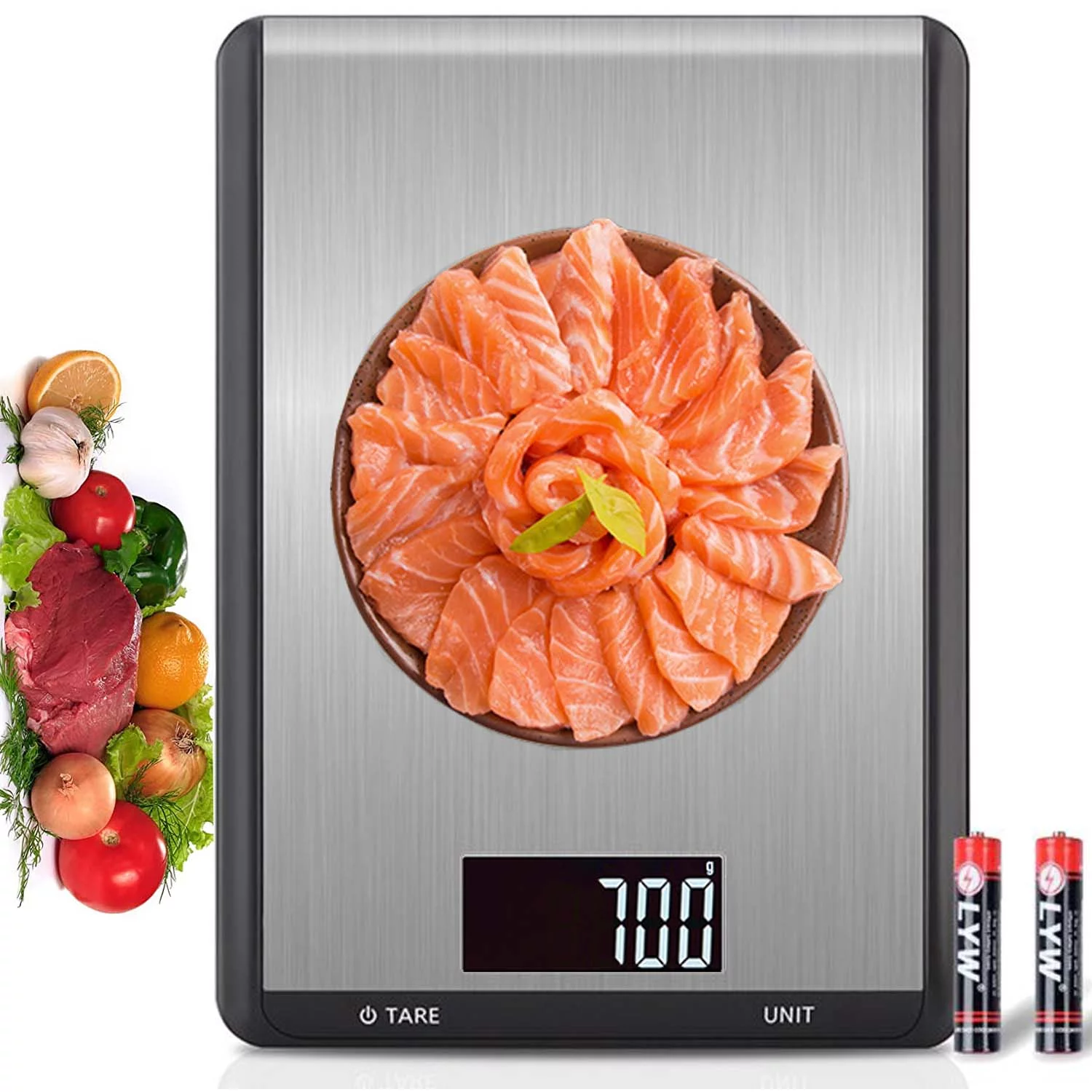 Food Scale, Kitchen Scale Multifunction Digital scale with Grams and Ounces for Weight Loss and Cooking