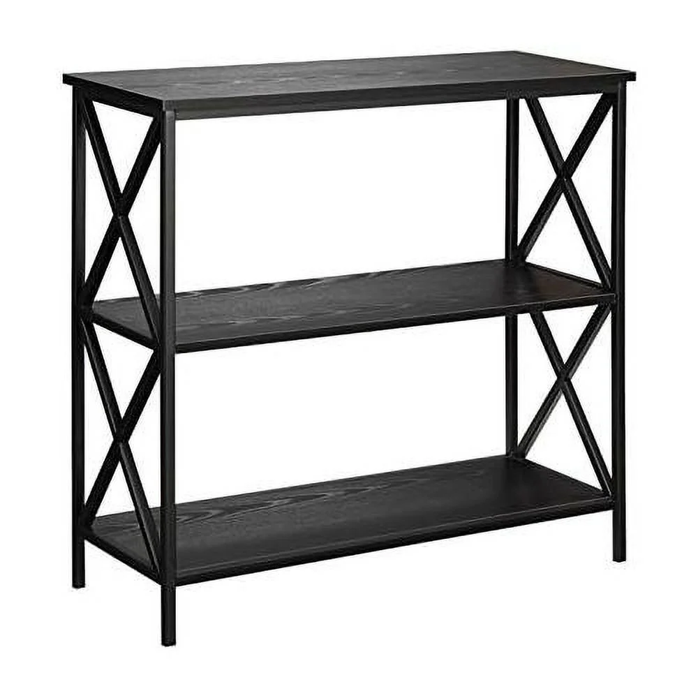 2 Shelf Bookcase In Black