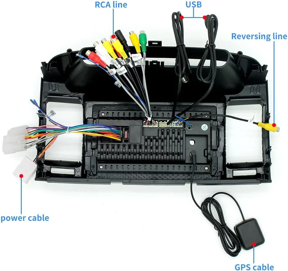 THONZER Android 11.0 Double Din Car Stereo for Toyot-a Camry 2000-2006 9 Inch HD Touchscreen in-Dash GPS Navigation with CarPlay Android Auto Bluetooth/FM Radio/RDS/WiFi/Mirror-Link(2G+32G)