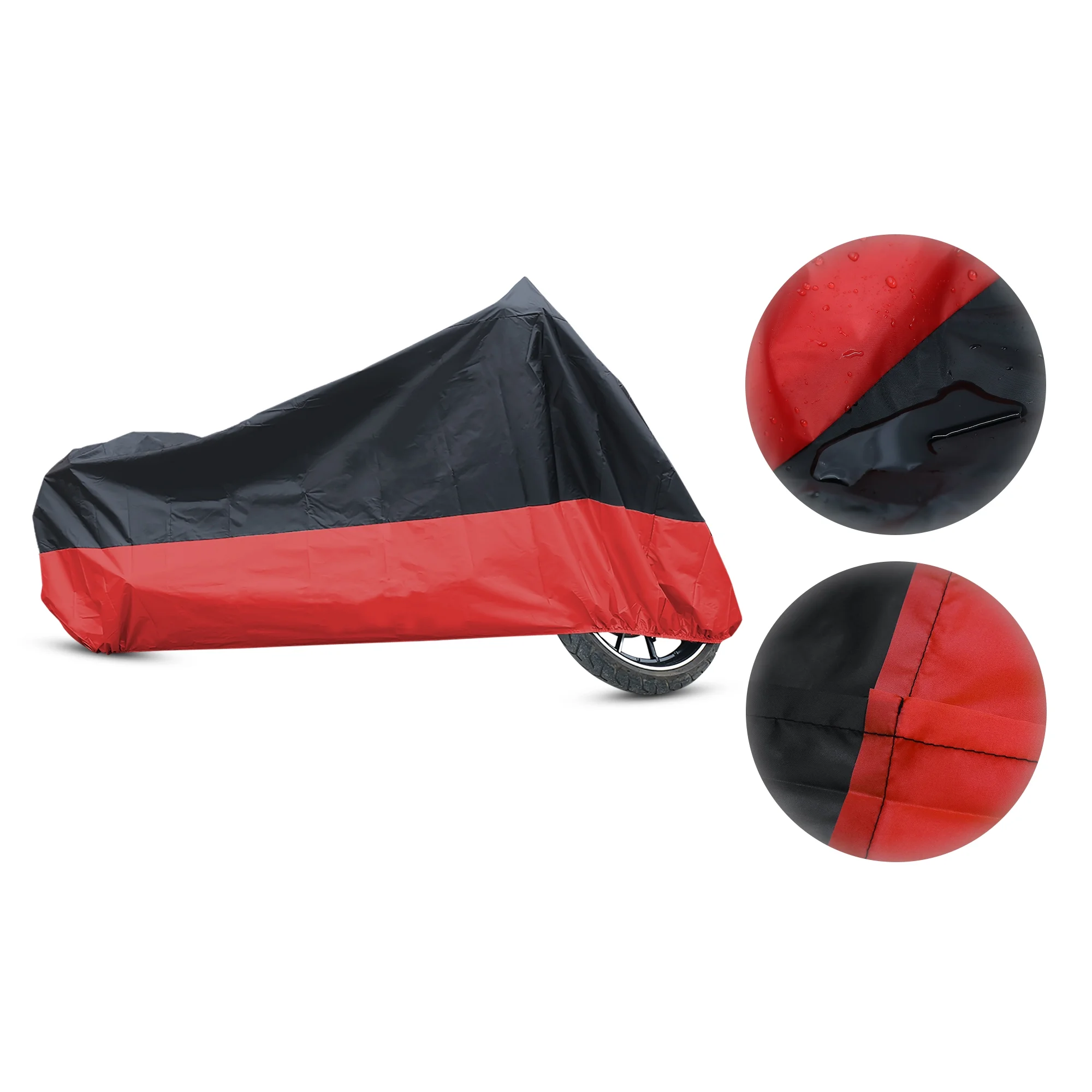 REGALWOVEN Motorcycle Cover Custom for BMW S1000RR 09-13 Waterproof XL 180T Rain Dust Black Red1 Prices