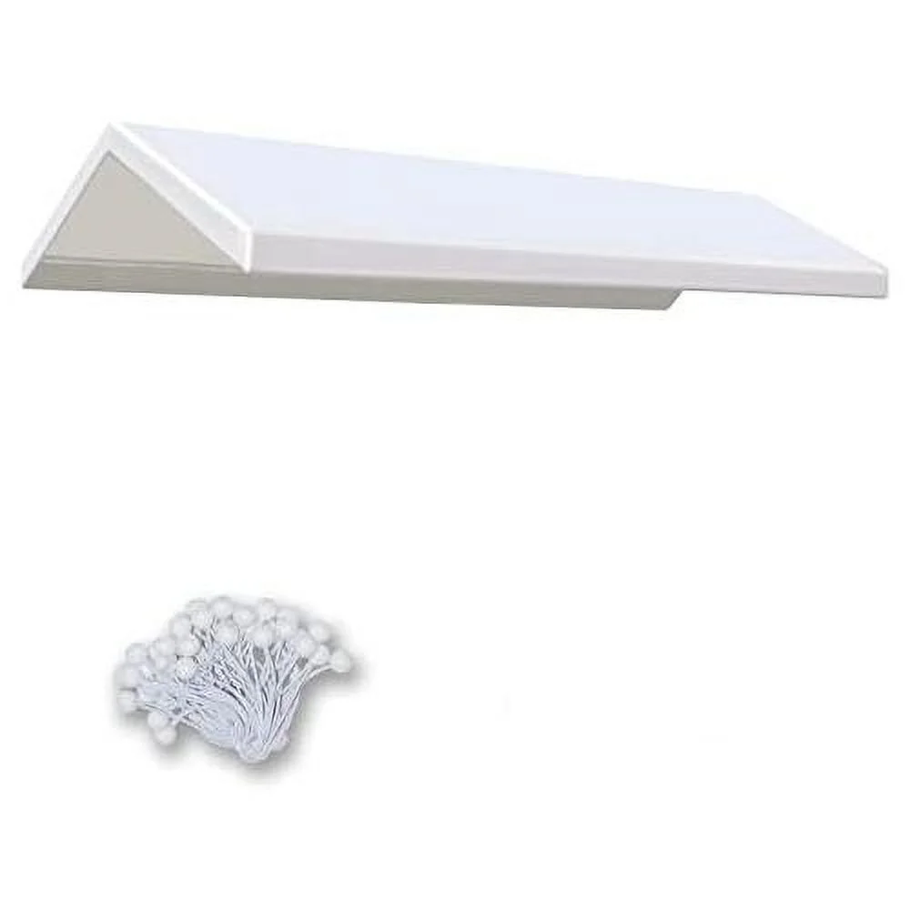 10 X 20-Feet Carport Replacement Top Canopy Cover For Tent Outdoor Canopy Garden Gazebo Garage Shelter Cover With Bungees White ( Cover, Frame Is Not Included)