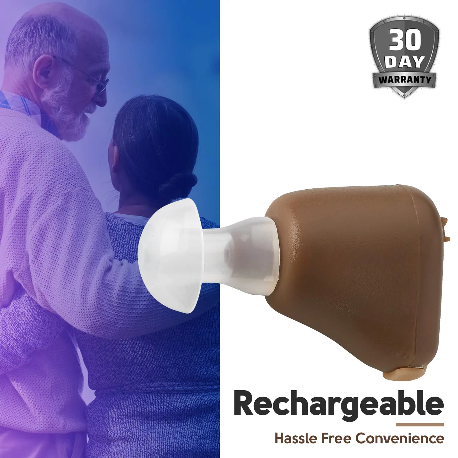 MEDca High Quality ITE Rechargeable Hearing Multicolor Amplifier