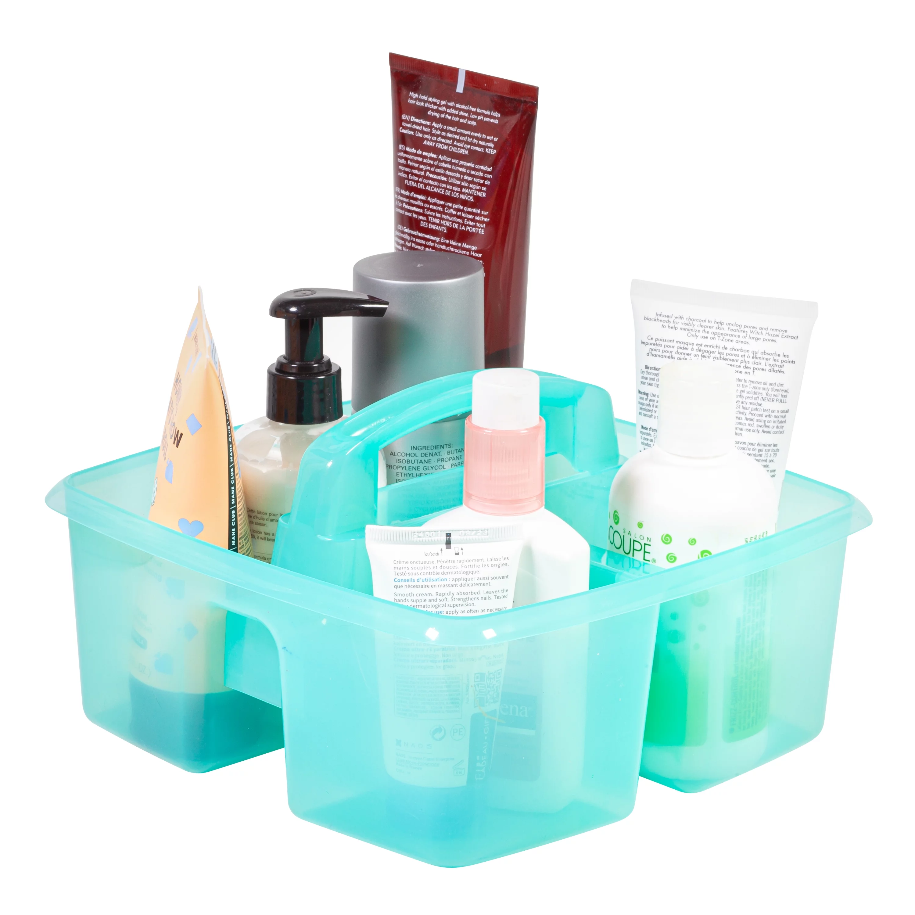Pen+Gear Plastic Caddy, Craft and Hobby Organizer, Clear Green