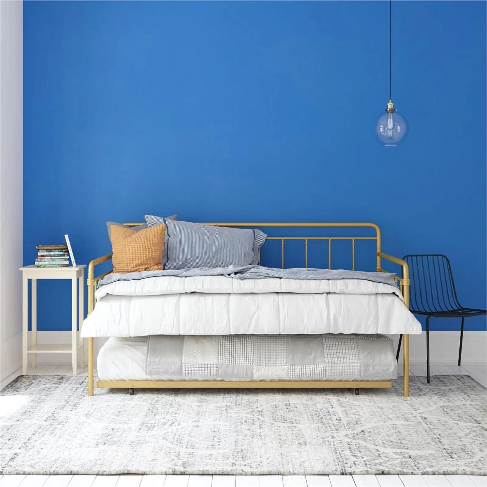 DHP Winston Metal Daybed/Trundle in Twin Gold