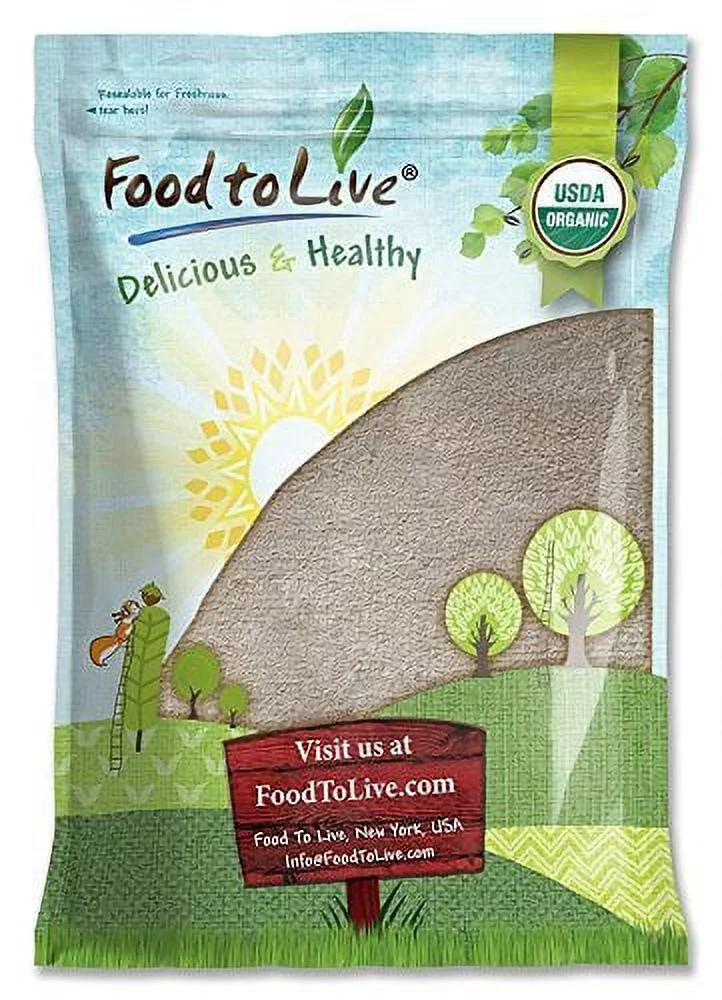 Organic Whole Grain Buckwheat Flour, 15 Pounds — Non-GMO, Kosher, Raw, Vegan — by Food to Live