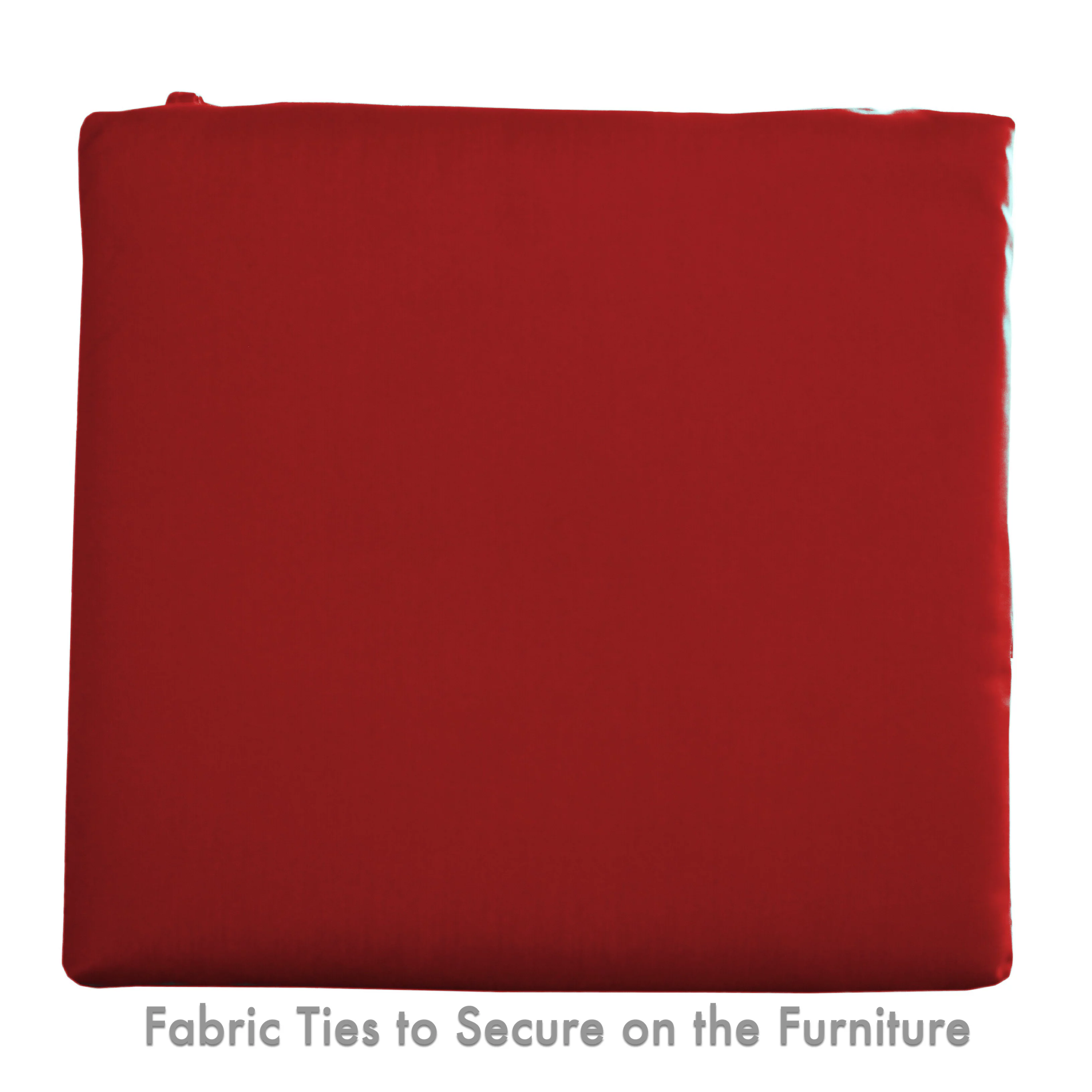 Sunbrella Designer Universal Seat Cushions-Knife Edge 2Pk. Canvas Jockey Red