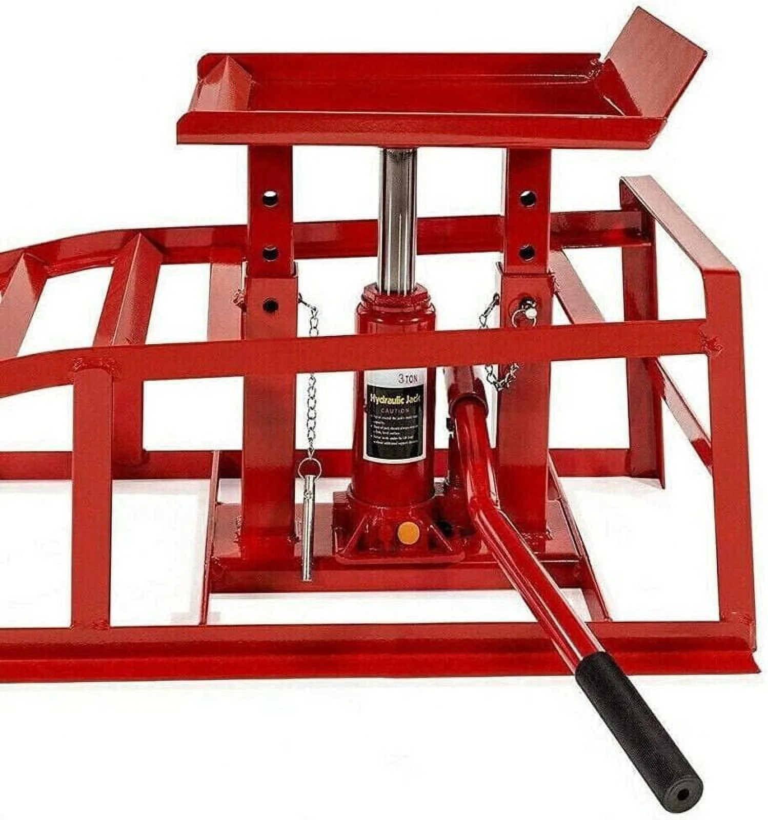 EAYSG 2PCS Auto Car Truck Service Ramps Lifts, 10000lbs Heavy Duty Hydraulic Car Ramps Lift for Car Repair
