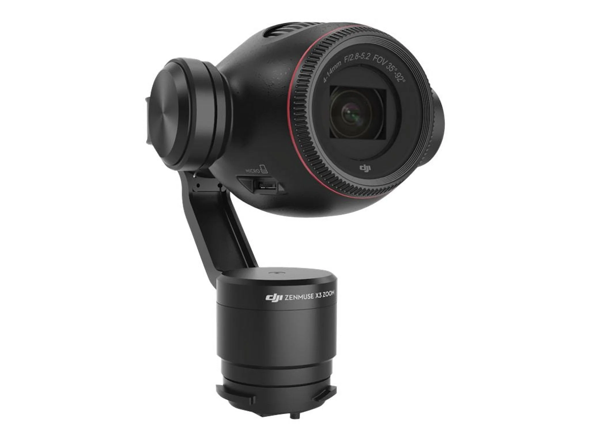 DJI Zenmuse X3 Zoom Gimbal and Camera - Action camera - 4K / 25 fps - 12.76 MP - 3.5x optical zoom - Wireless LAN