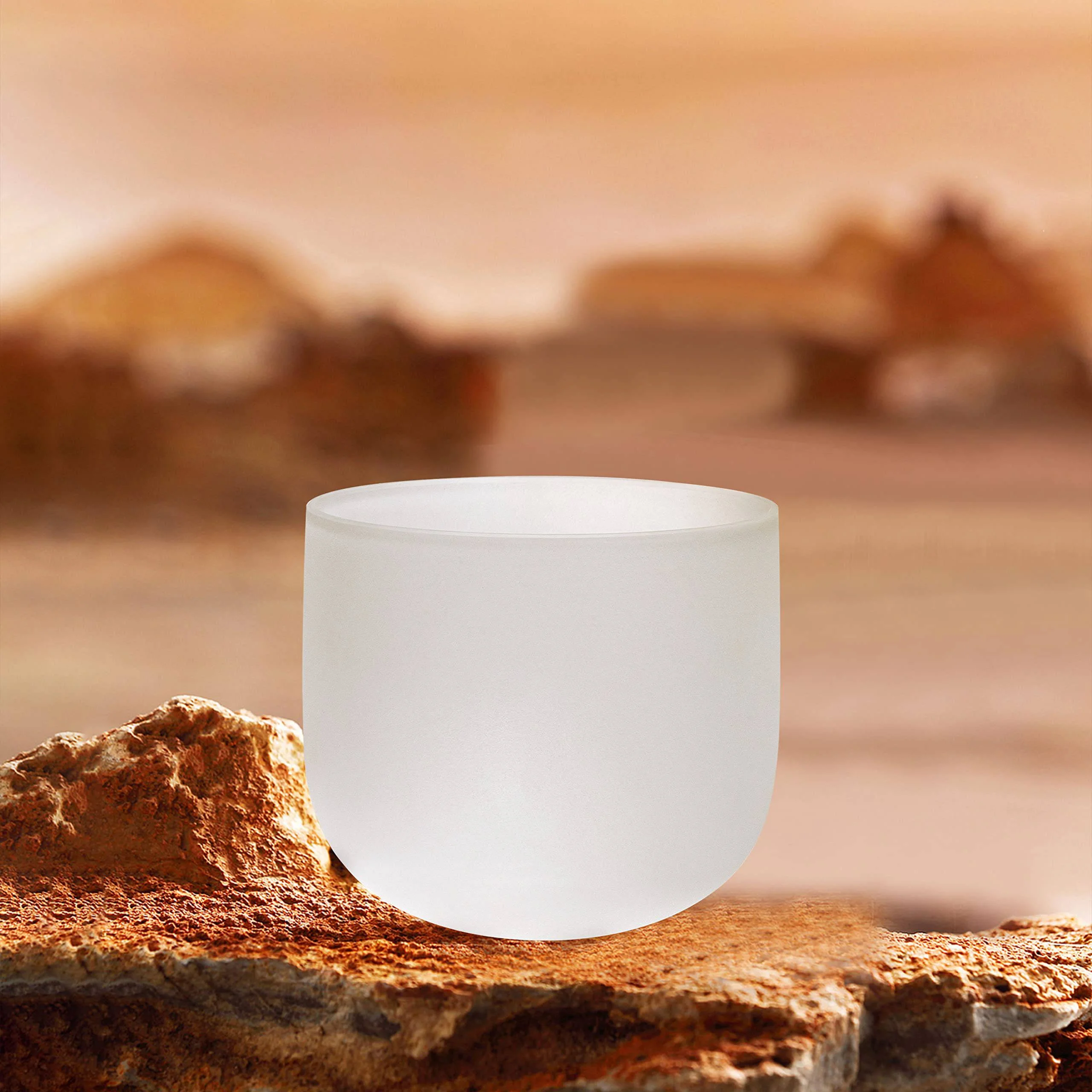TOPFUND A Note 7 inch Crystal Singing Bowl Third Eye Chakra with Suede Stick