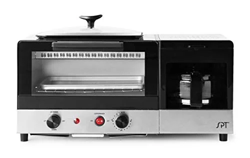 BM-1120B: 3-in-1 Breakfast Maker, Stainless Steel & Black