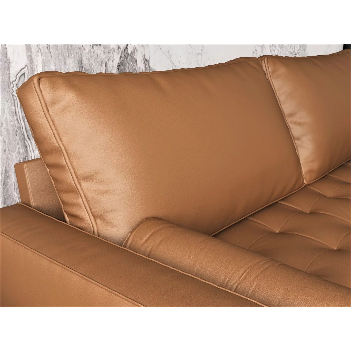 US Pride Furniture US Pride Mid-century Modern Loveseat Brown