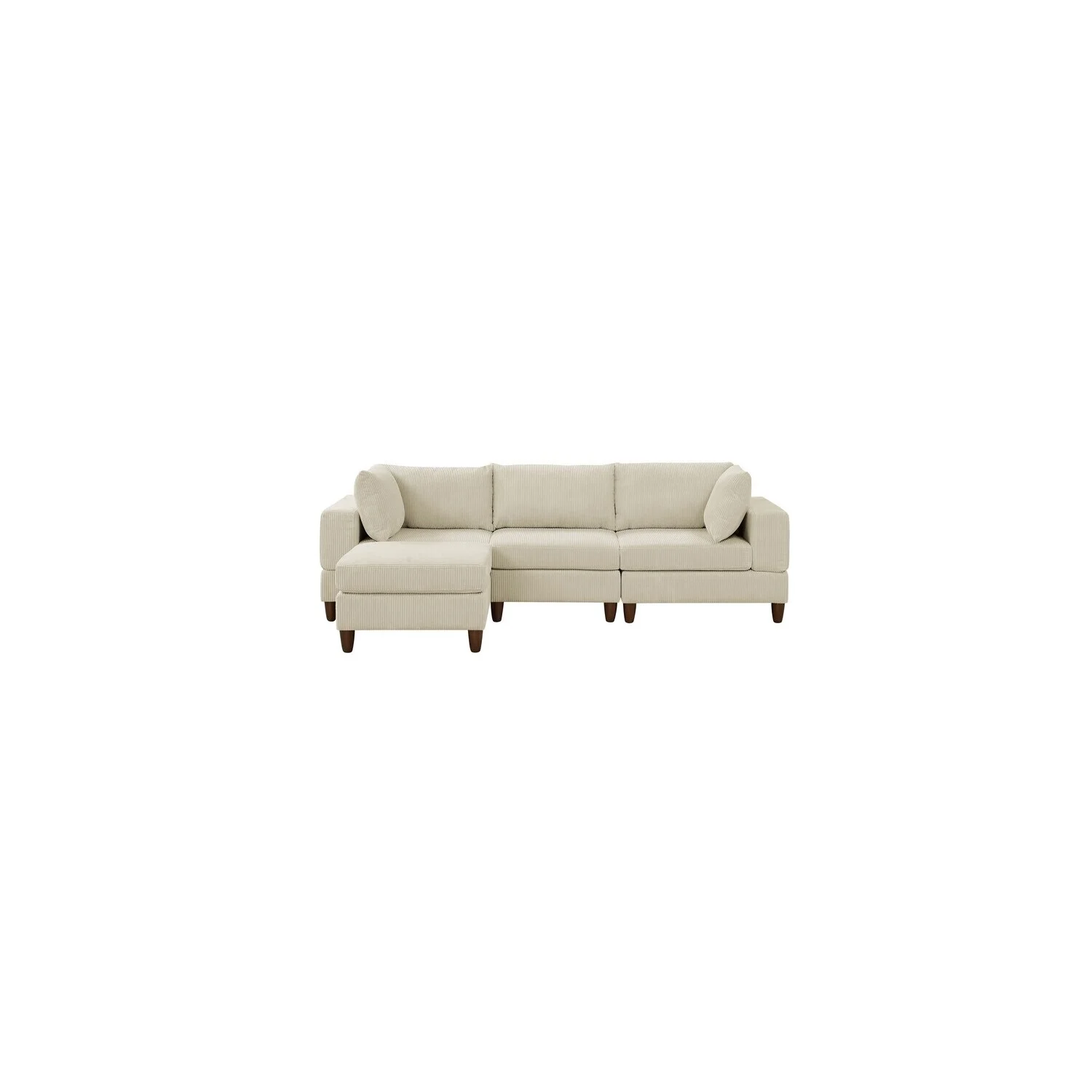 HomeStock 4 - Piece Upholstered Sectional Sofa