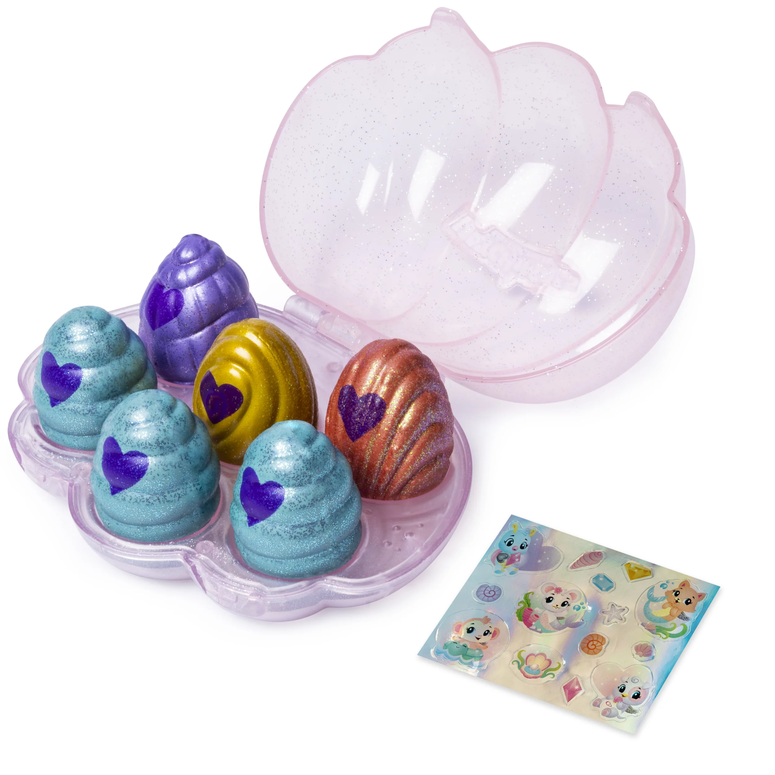 Hatchimals CollEGGtibles, 6 Pack Shell Carrying Case with Season 5 Hatchimals CollEGGtibles, Only Available at Walmart, for Kids aged 5 and Up