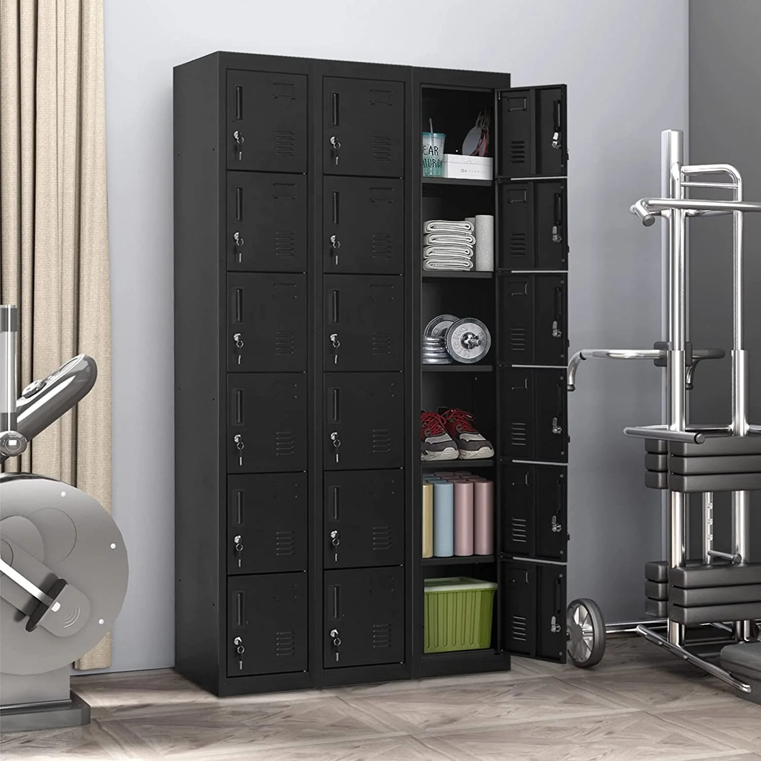 Metal Locker for Office Storage Locker Employees Locker for School Gym Lockers Corridor Locker 6 Tier 6 Door