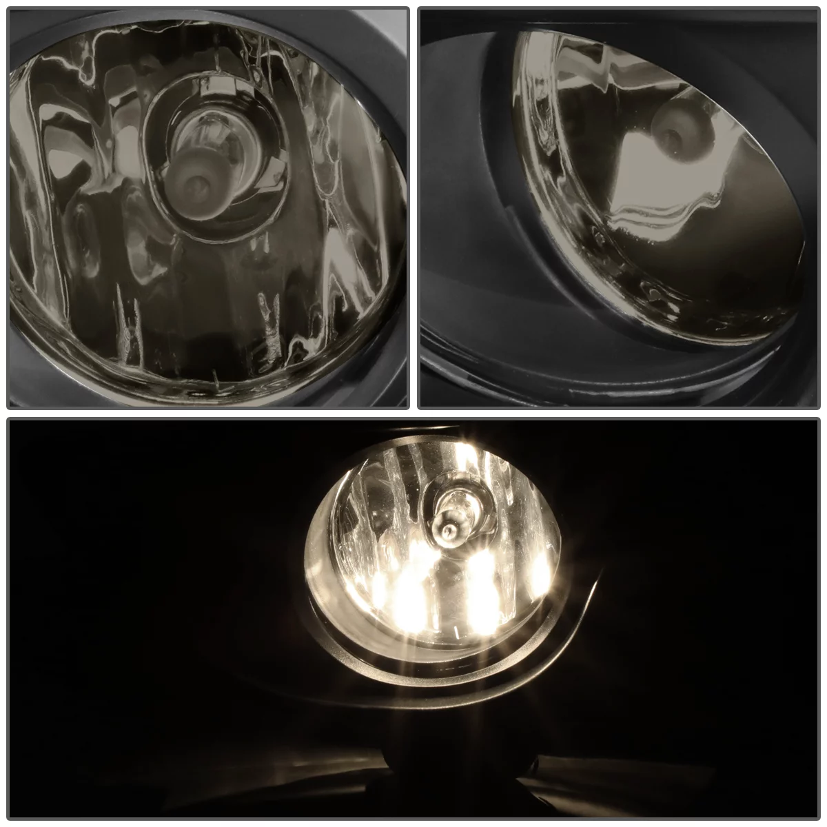 DNA Motoring FL-ZTL-213-SM For 2013 to 2016 Nissan Sentra Front Bumper Driving Fog Light Lamp+Switch Smoked Lens 14 15