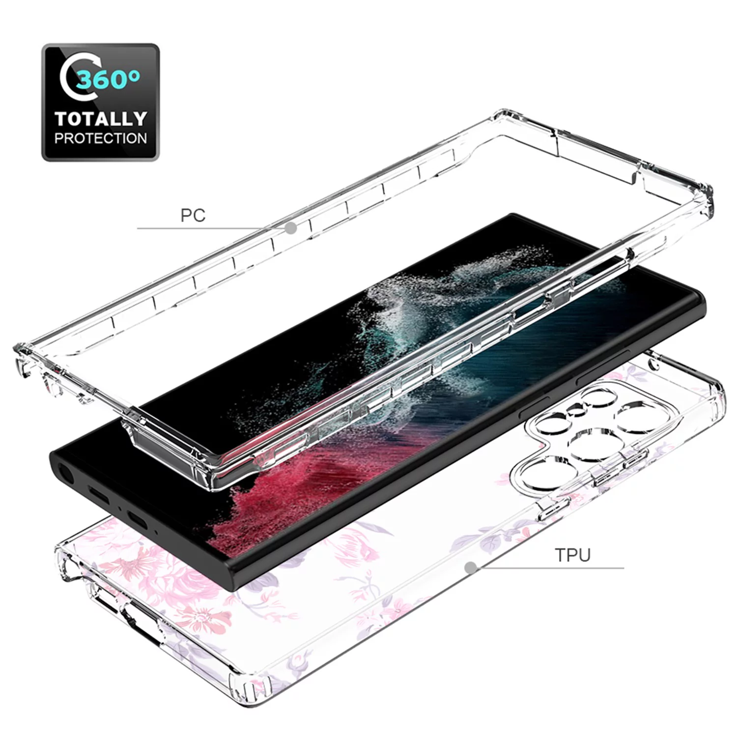 SaniMore Case for Samsung Galaxy S23 Ulltra 6.8