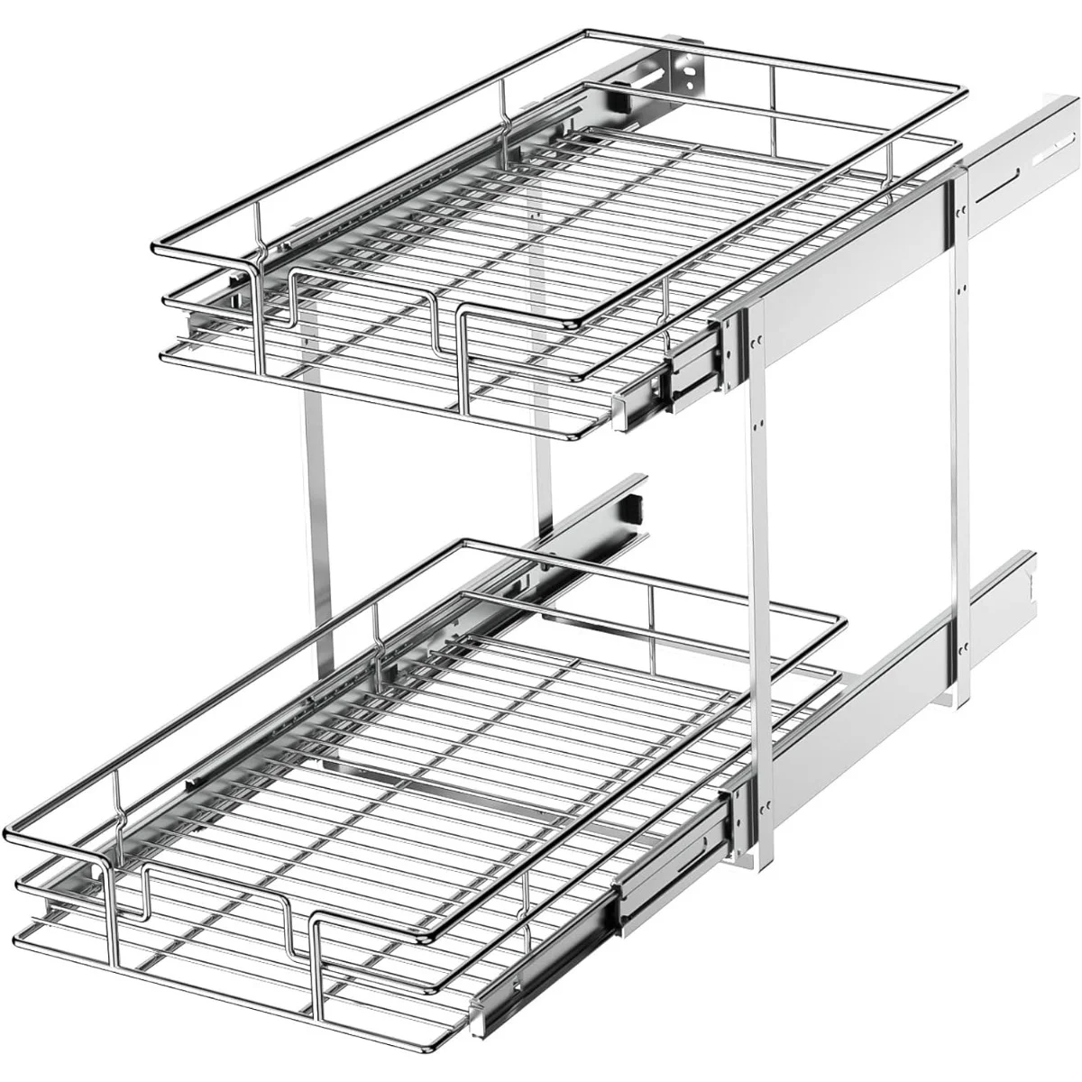 2 Tier Individual Pull Out Cabinet Organizer 11