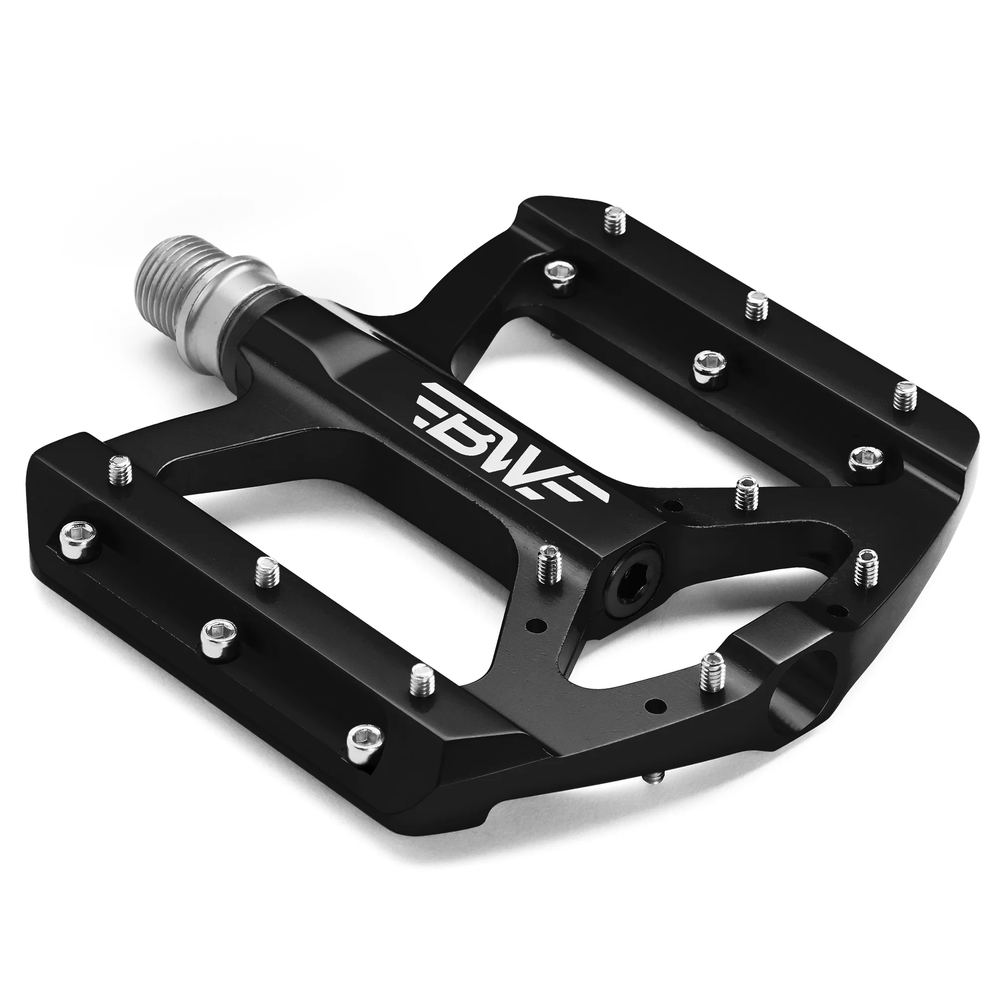 BW Mountain Bike Pedals MTB Bicycle Pedal Platform Replacement Part Accessories Black