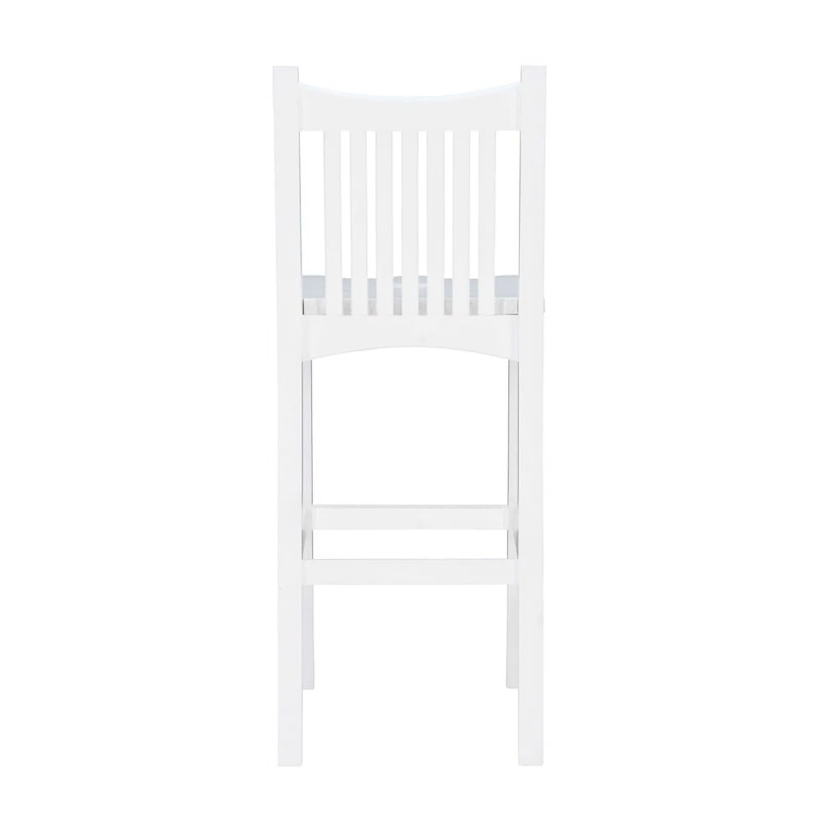 Linon Malvern Solid Wood Commercial Grade Set of Two Barstools in White