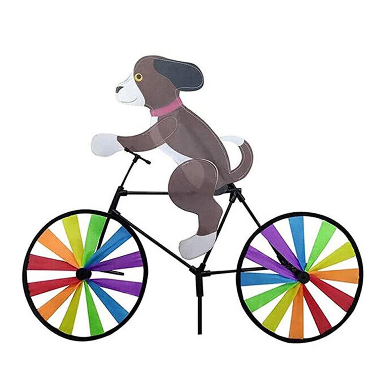 WEISIPU Garden Pinwheels Outdoor Cat Dog Bike Spinner Windmill for Yard Garden Decoration
