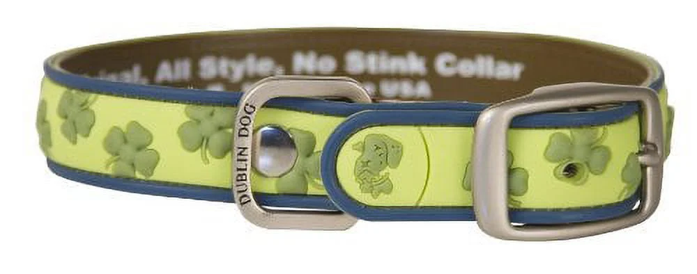 Dublin Dog Gaelic Grunge Waterproof Collar, Large