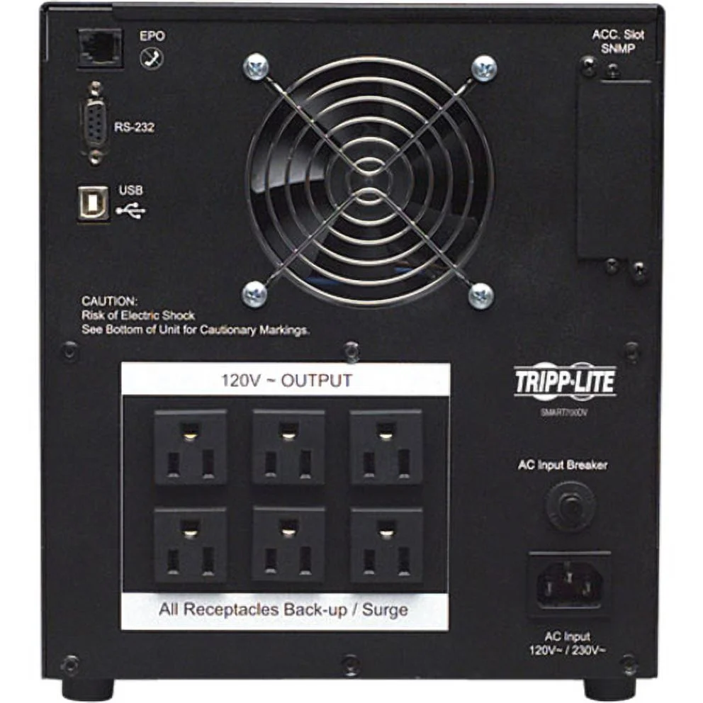 Tripp Lite by Eaton SmartPro 120V 700VA 450W Line-Interactive Sine Wave UPS, Tower, 120 or 230V input, Network Card Options, USB, DB9, Battery Backup