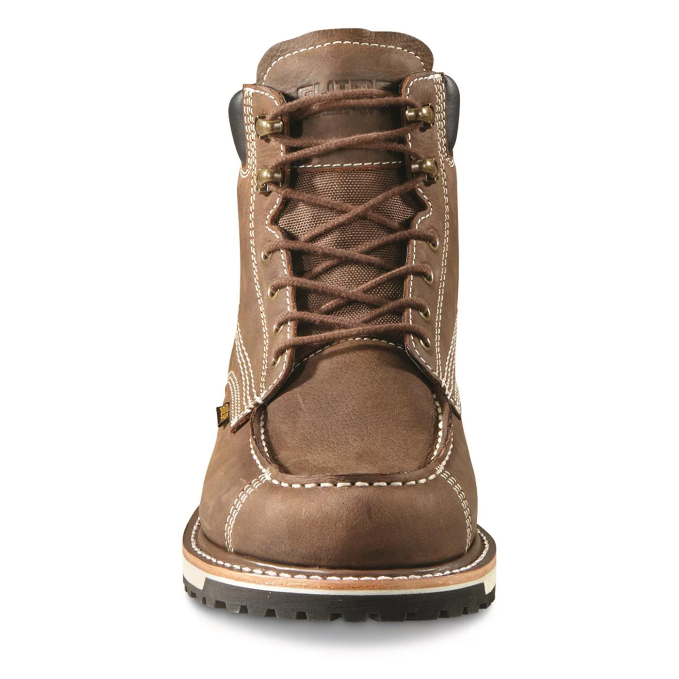 Guide Gear Rugged Timber Mens Chukka Boots Waterproof Leather Work Shoes, Moisture Wicking Insoles, Pull-On Ankle Boot
