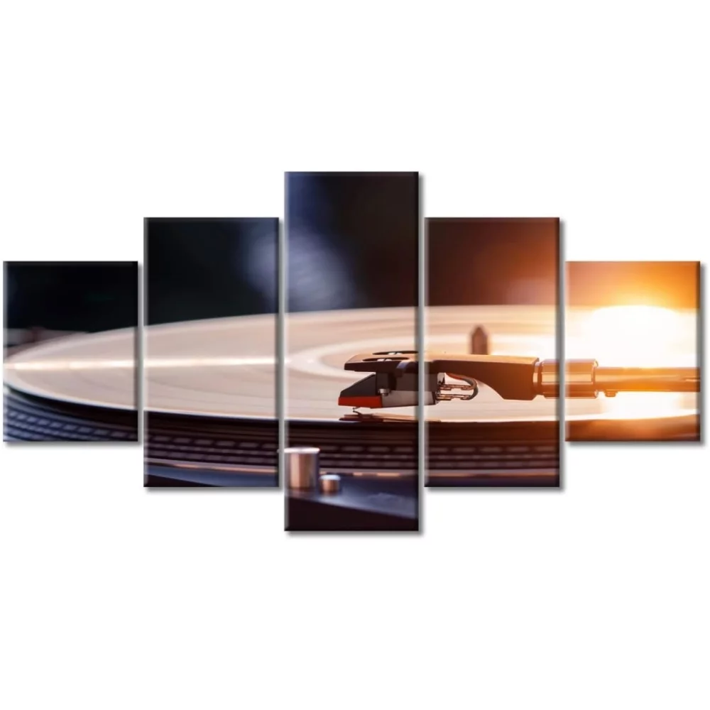 TISHIRON 5PCS Framed Music Theme Canvas Wall Art Set,60