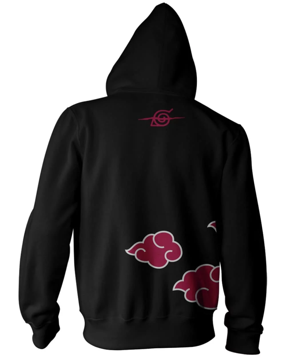 Naruto Shippuden Anti Leaf Clouds Akatsuki Anime Licensed Adult Hoodie Medium Black