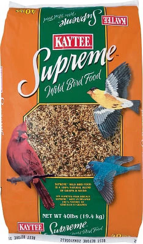 Kaytee Supreme Wild Bird Food with Sunflower Seeds 40 lbs