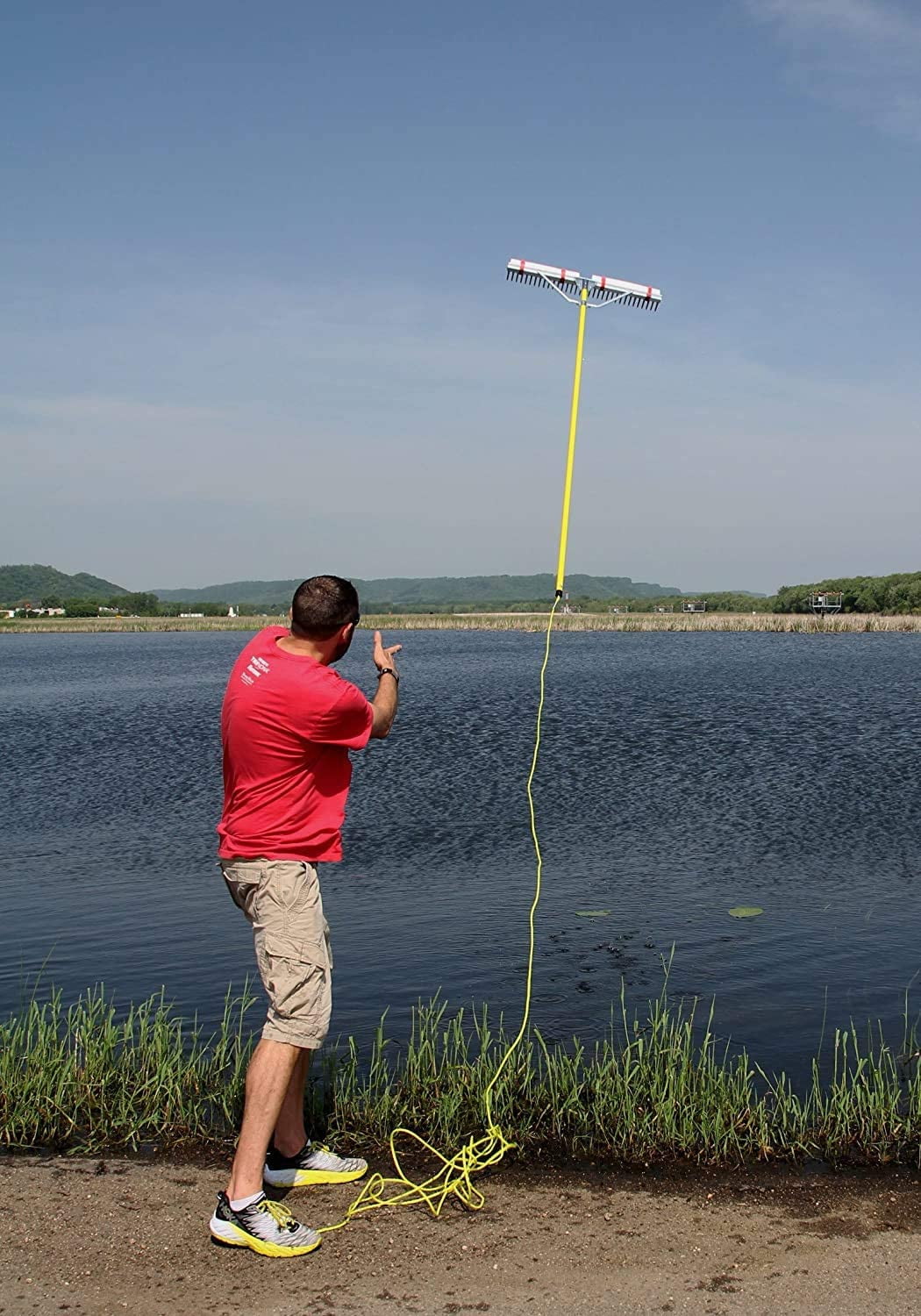 Jenlis Razer Rake - Collapsible All-Purpose Aluminum Lake and Landscape Weed Rake