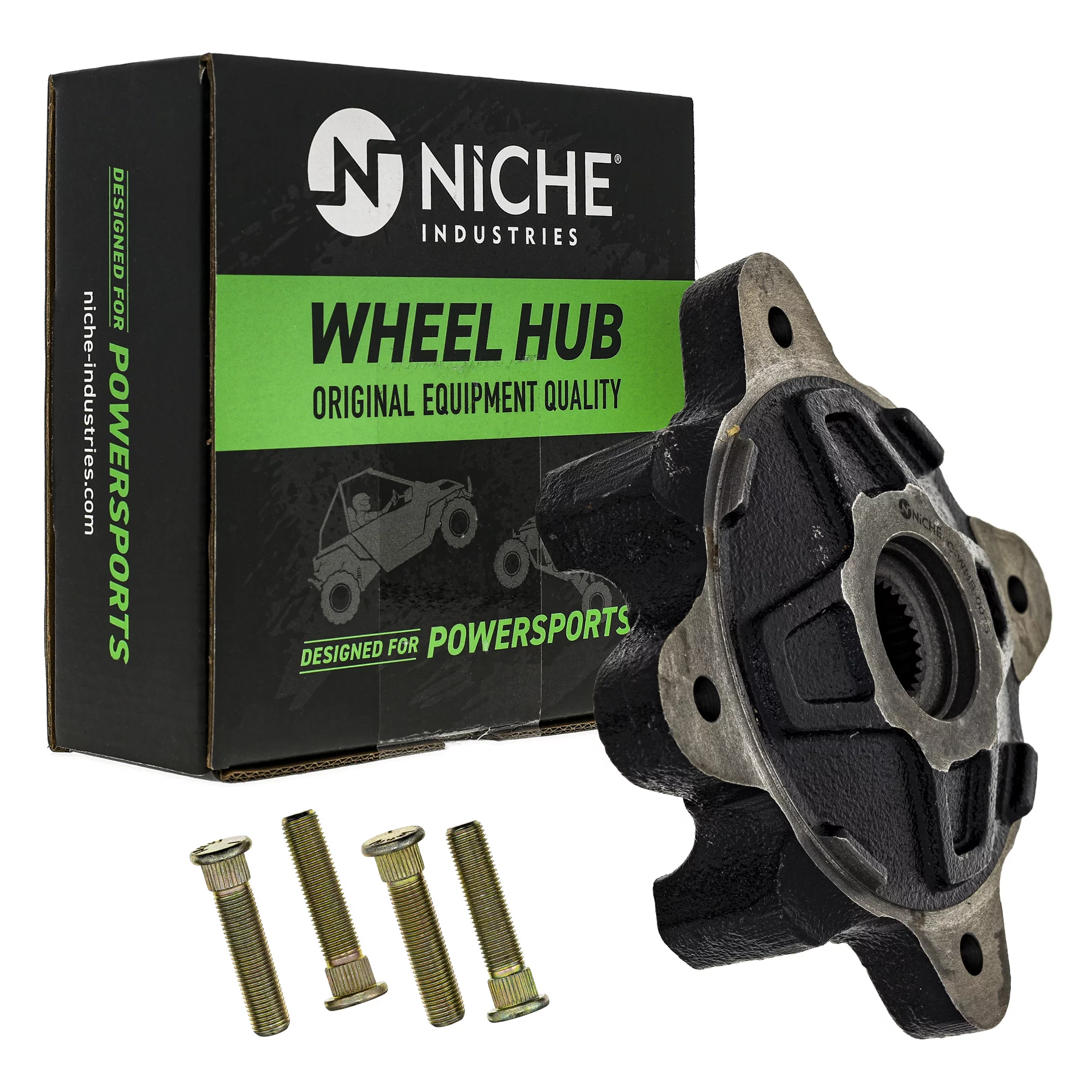 Niche Front Wheel Hub for Polaris Ranger 500 700 RZR 4 800 5137127-067 2 Pack UTV 519-CWH-2237B