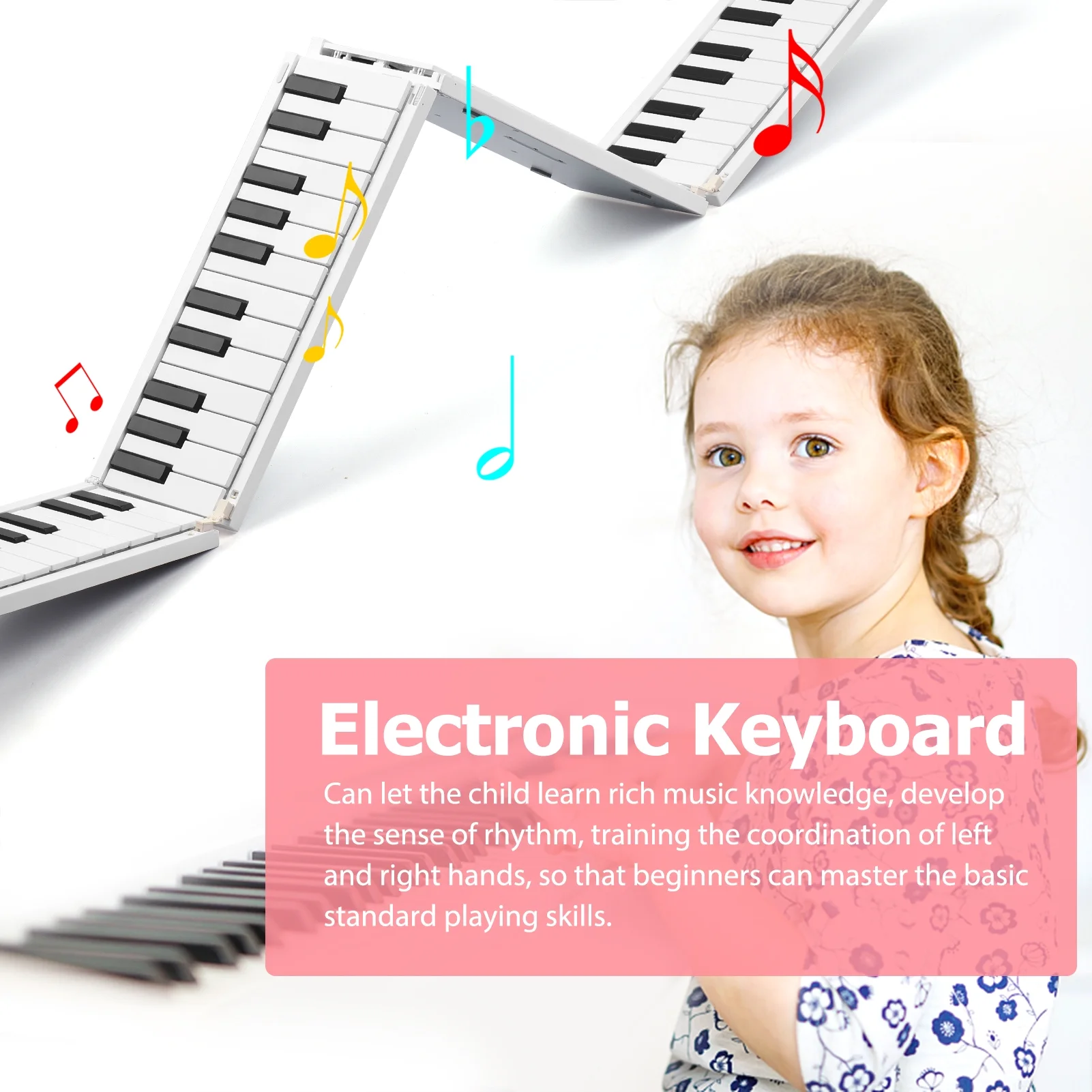 Electronic Keyboard,Piano Portable Piano Leeofty Moweo Dsfen Piano Huiop 88